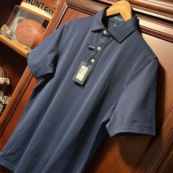 Brand New Peter Millar Crown Crafted Royal Blue Stretch Comfort Golf ⛳ Polo 👕! - Picture 3 of 13